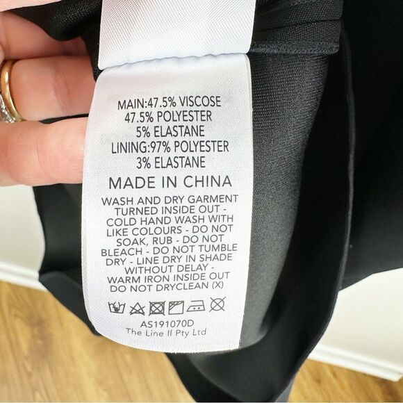 NWT Acler Juniper One-shoulder Crepe Mini Formal Cocktail Dress Black Womens 4 - Picture 8 of 15